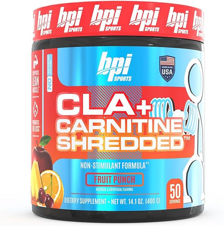 CLA + Carnitine Shredded Supports Lean Muscle & Promotes Fat Loss - Fruit Punch (14.1 oz. / 50 Servings) in Pakistan