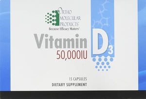 Ortho Molecular - Vitamin D3 50,000 IU - 15 Capsule Blister Pack in Pakistan