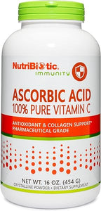 NutriBiotic Ascorbic Acid Vitamin C Powder, 16 Oz | Pharmaceutical Grade L-Ascorbic Acid, 2000 Mg Per Serving | Essential Immune & Antioxidant Collagen Support Supplement | Vegan, Gluten & GMO Free in Pakistan