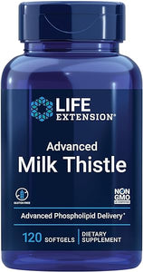 Advanced Milk Thistle - With Silybin, Phosphatidylcholine and other Phospholipid - For Liver, Kidney Health & Detox - Non-GMO, Gluten-Free -120 Softgels in Pakistan