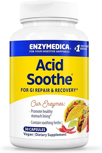 Acid Soothe, Support for Occasional Heartburn, 3-in-1 Formula with Enzymes & Soothing Herbs, 30 Count in Pakistan in Pakistan