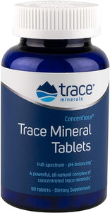 Trace Minerals ConcenTrace Drops | Full Spectrum Minerals | Magnesium, Chloride, Potassium | Low Sodium | Energy, Electrolytes, Hydration | 90 Tablets in Pakistan