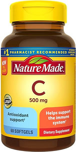 Nature Made Vitamin C 500 mg, Dietary Supplement for Immune Support, 60 Softgels, 60 Day Supply in Pakistan