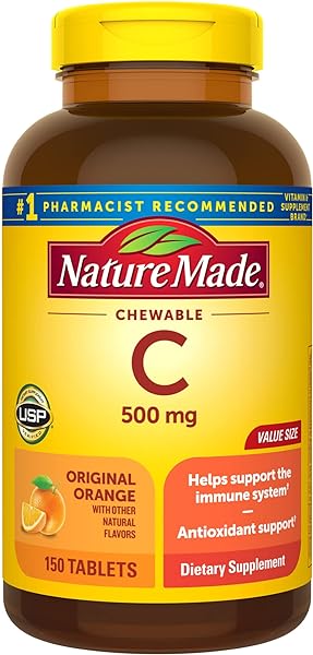 Nature Made Chewable Vitamin C 500 mg, Dietar in Pakistan