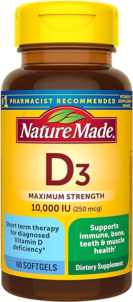 Nature Made Maximum Strength Vitamin D3 10000 in Pakistan