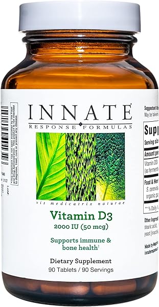 INNATE Response Formulas, Vitamin D3 2000 IU (50 mcg) Vitamin Supplement, Vegetarian, Non-GMO, 90 tablets (90 Servings) in Pakistan in Pakistan