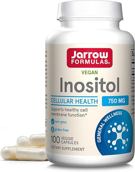 Jarrow Formulas Inositol 750 mg, Dietary Supplement, Liver Support for Cellular Health and General Wellness, 100 Veggie Capsules, Up to a 100 Day Supply in Pakistan