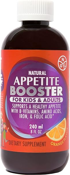 Appetite Booster Weight Gain Stimulant Supplement Eat More for Underweight Adults & Kids 4+ Fortified with Vitamins B1,B2,B3,B5,B6,B12, Folic Acid, Iron, Zinc, Amino Acids, Flax Seed Oil in Pakistan