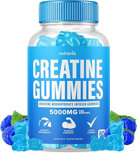 Creatine Gummies Infused with 5g Creatine Monohydrate for Men and Women, Strength, Endurance, Muscle Instantized Creatine, Micronized Clean HCL Balanced Creatina Monohidratada en Polvo (60 Gummies) in Pakistan