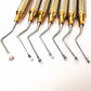 7Pcs Dental Curette Jagged Curettes Kit Dental Scaler Gracey Bone Curette Implant Tools