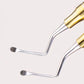 7Pcs Dental Curette Jagged Curettes Kit Dental Scaler Gracey Bone Curette Implant Tools