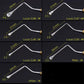 7Pcs Dental Curette Jagged Curettes Kit Dental Scaler Gracey Bone Curette Implant Tools