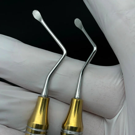 7Pcs/set Dental Curette Jagged Curettes Kit Dentistry Double Ends Cleaning Excavator Restorative Spoon Implant Tools