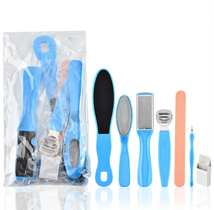 8 Piece Set Foot Rasp High Stainless Steel Remover Exfoliating Heel Sharpener Dead Skin Crackles Removal Nail Foot Care Tool