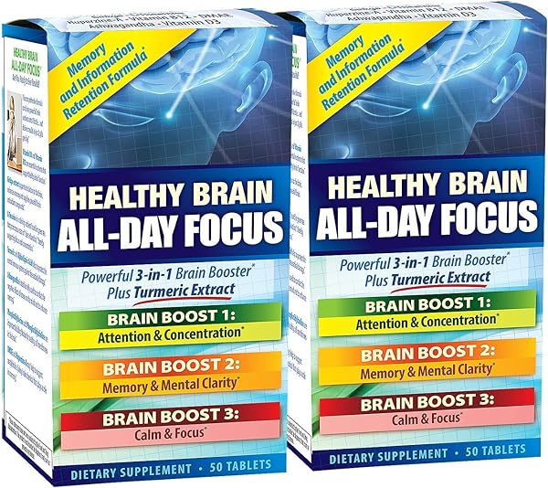 Healthy Brain All-Day Focus - 50 Tablets, Pac in Pakistan