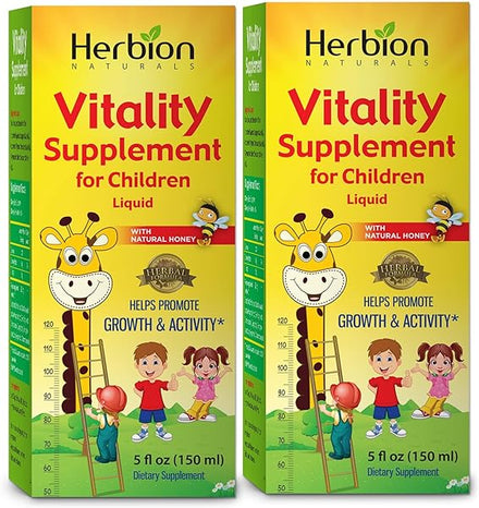 Vitality Supplement for Children - Promotes Growth and Appetite - Relieves Fatigue - Improves Mental and Physical Performance – 5 fl oz, For Kids 1 Year and Above, Pack of 2 in Pakistan