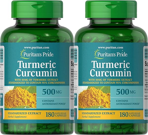 Turmeric Curcumin 500 Mg Contains Antioxidants, 180 Count (Pack of 2), Total 360 Count in Pakistan in Pakistan