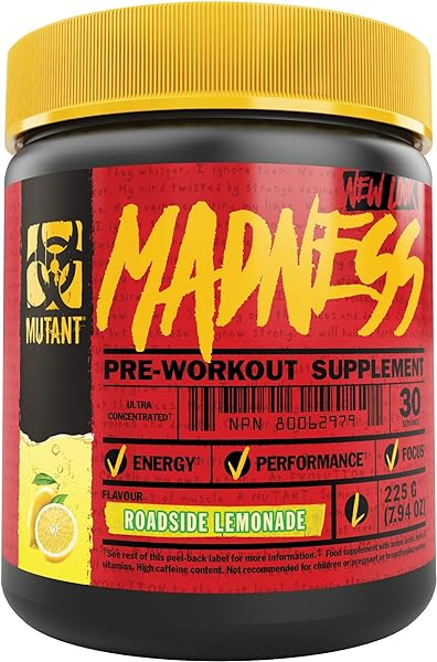 Madness - Redefines The Pre-Workout Experience and Takes it to a Whole New Extreme Level, Engineered Exclusively for High Intensity Workouts, 225g – Roadside Lemonade in Pakistan in Pakistan