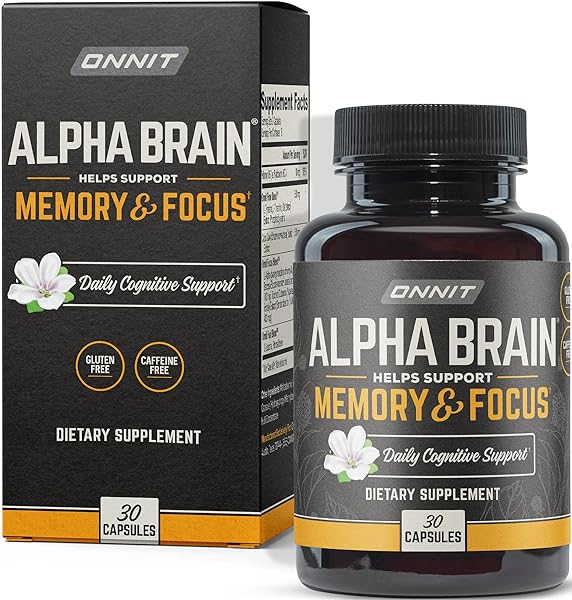 ONNIT Alpha Brain Premium Nootropic Brain Supplement, 30 Count, for Men & Women - Caffeine-Free Focus Capsules for Concentration, Brain Booster& Memory Support - Cat's Claw, Bacopa, Oat Straw in Pakistan in Pakistan