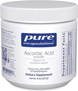 Pure Encapsulations Ascorbic Acid Powder | Hypoallergenic Vitamin C Supplement for Antioxidant Support* | 8 Ounces in Pakistan