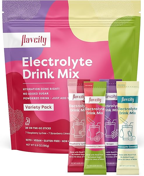 FlavCity Electrolytes Drink Mix, Variety Pack in Pakistan