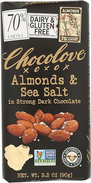 Chocolove Xoxox Bar Almond Salted, 3.2 Ounce in Pakistan in Pakistan