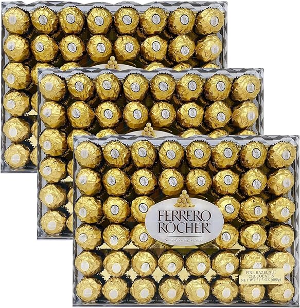 Ferrero Rocher, Diamond Halloween Value Pack - Fancy Looking, Good Taste, Great for Parties and Special Occasions - Delicious Creamy Hazelnut Filling - 3 Pack (48 ct Each), Total 144 in Pakistan in Pakistan