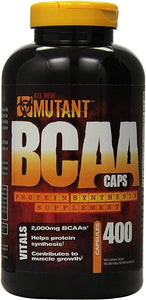 BCAA 400 - Protein Synthesis Amino Energy Supplement, Helps Muscle Growth with Protein Synthesis, Complete BCAA Formula, 100% Free Form BCAAs In Ultra-Fast Absorption Capsule, 400 Count in Pakistan