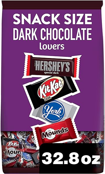 Hershey Assorted Dark Chocolate Flavored Snack Size, Candy Party Pack, 32.89 oz in Pakistan in Pakistan