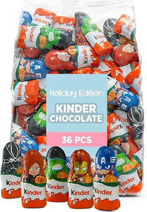 Kinder Chocolate Holiday Edition Figures (36 pcs) - Ideal for Festive Kids' Parties and Sweet Holiday Favors, Featuring Smooth and Creamy Milk Chocolate Delights in Pakistan
