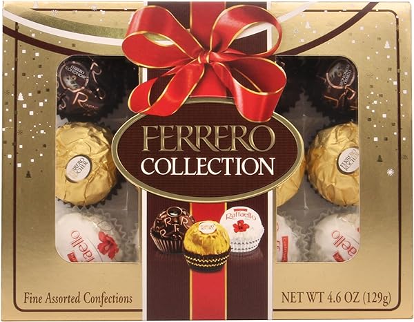 Ferrero Collection, 12 Count, Premium Gourmet Assorted Hazelnut Milk Chocolate, Dark Chocolate And Coconut Chocolates, Luxury Chocolate Holiday Gift Box, 4.6 Oz in Pakistan in Pakistan