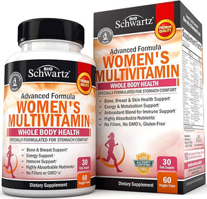 Multivitamin for Women with Vitamin D3 - Multivitamins for Bone Breast Skin Joint Energy - Vitamins for Immunity Support - Immune System Boost Natural Immune Defense - Joint Support Supplement - 60Ct in Pakistan