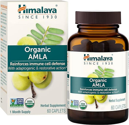 Organic Amla Natural Antioxidant for Immune Support, 60 Caplets, 1 Month Supply in Pakistan