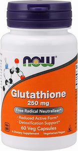 Supplements, Glutathione 250 mg, Detoxification Support*, Free Radical Neutralizer*, 60 Veg Capsules in Pakistan