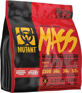 MASS Weight Gainer Protein Powder with a Whey Isolate, Concentrate, and Casein Protein Blend, For High-Calorie Workout Shakes, Smoothies and Drinks, (2.27 Kg), Strawberry Banana in Pakistan