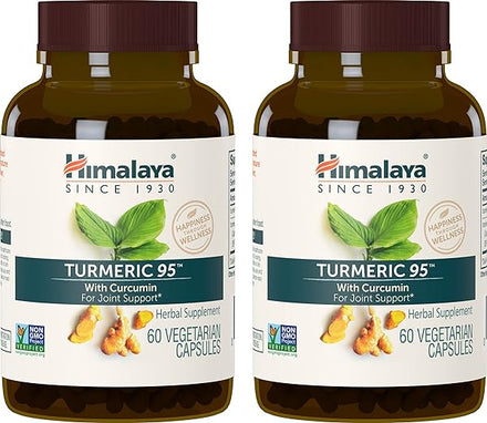 Turmeric 95 Supplement with Curcumin/Curcuminoids, Joint and Muscle Support, Optimum Flexibility and Mobility, 600 mg, Non-GMO, Vegan, Gluten Free, 60 Capsules, 2 Pack, 60 Day Supply in Pakistan