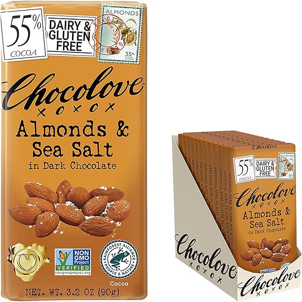 Chocolove Almonds & Sea Salt Dark Chocolate B in Pakistan