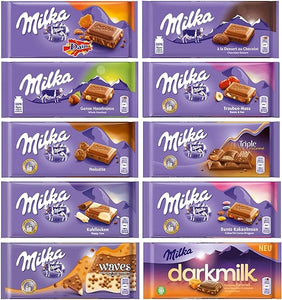 Chocolate Assortment Variety Pack of 10 Full Size Bars - Randomly Selected No Duplicates in Pakistan