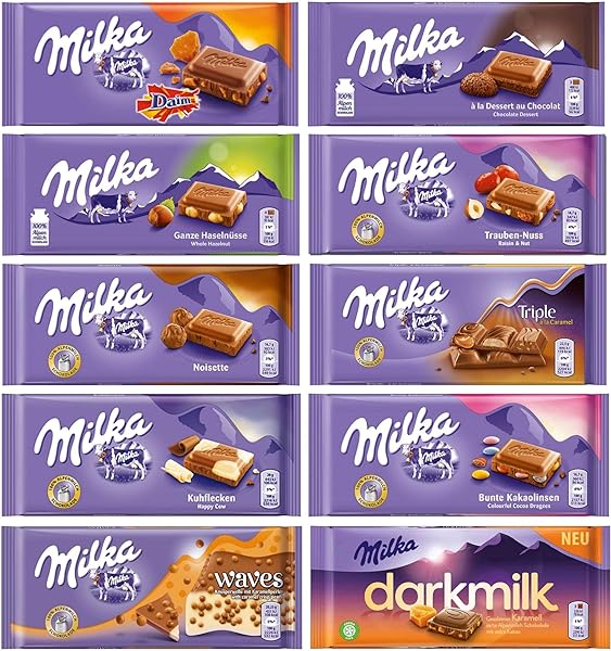 Chocolate Assortment Variety Pack of 10 Full Size Bars - Randomly Selected No Duplicates in Pakistan in Pakistan