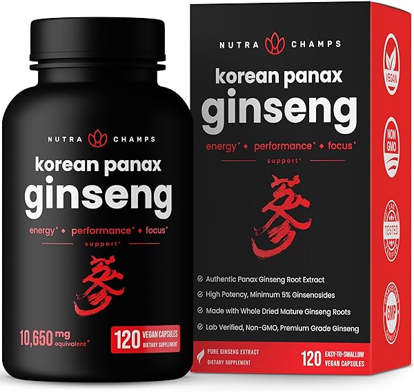 Korean Red Panax Ginseng Capsules | Extra Str in Pakistan