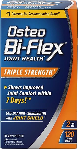 Osteo Bi-Flex Triple Strength(5), Glucosamine Chondroitin with Vitamin C Joint Health Supplement, Coated Tablets, 120 Count in Pakistan in Pakistan