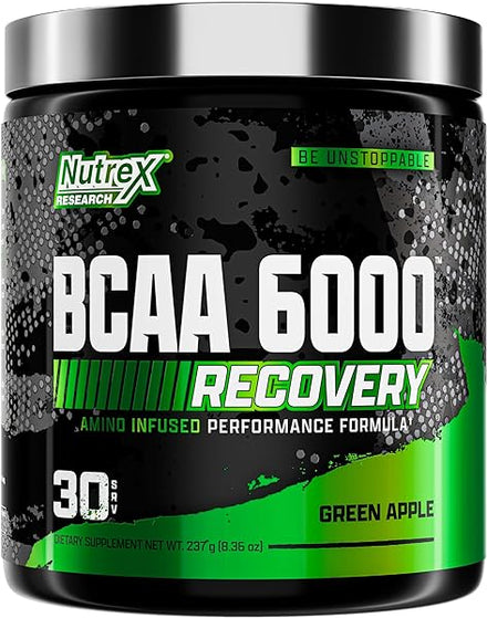 BCAA Powder 6000 Amino Acid - 6 Grams of BCAAs Amino Acids Supplement for Post Workout Recovery & Muscle Growth - Amino Energy Workout Recovery Drink (Green Apple - 30 Servings) in Pakistan