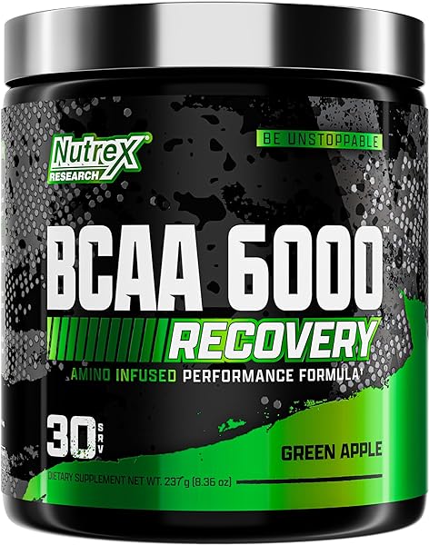 BCAA Powder 6000 Amino Acid - 6 Grams of BCAAs Amino Acids Supplement for Post Workout Recovery & Muscle Growth - Amino Energy Workout Recovery Drink (Green Apple - 30 Servings) in Pakistan in Pakistan
