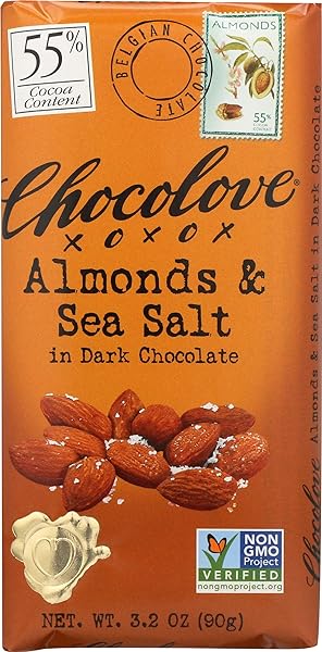 Chocolove Almonds and Sea Salt in Dark Chocol in Pakistan