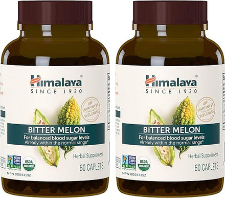 Organic Bitter Melon/Karela Herbal Supplement, Glycemic Support and Weight Management, USDA Certified Organic, Non-GMO, Vegan, 660 mg, 60 Plant-Based Caplets, 2 Pack in Pakistan