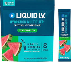 Liquid I.V.® Hydration Multiplier® - Watermelon - Hydration Powder Packets | Electrolyte Drink Mix | Easy Open Single-Serving Stick | Non-GMO | 16 Servings (Pack of 1) in Pakistan