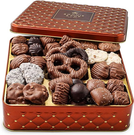 Chocolate Gift Basket, Candy Food Gifts Arrangement Platter, Gourmet Snack Box, Birthday Present Idea, Corporate Him & Her, Men Women Sympathy Family Parties & Get Well- Bonnie & Pop in Pakistan