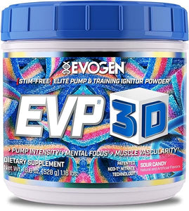 EVP-3D Sour Candy Powder, Extreme Pre-Workout Ignitor, Arginine Nitrate, Citrulline, Beta-Alanine, Lions Mane, 40 Servings in Pakistan