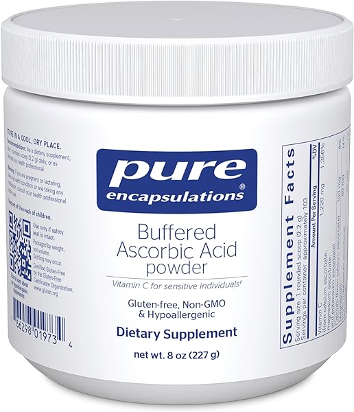 Pure Encapsulations Buffered Ascorbic Acid Powder | Vitamin C Supplement for Sensitive Individuals | 8 Ounces in Pakistan in Pakistan