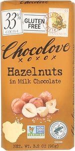 Chocolove XOXO Hazelnuts in Milk Chocolate Bar - 3.2 oz Bar in Pakistan